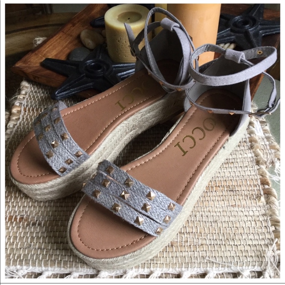 Mary Jane Studded Ankle Espadrilles - Picture 4 of 4